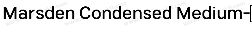 Marsden Condensed Medium字体转换
